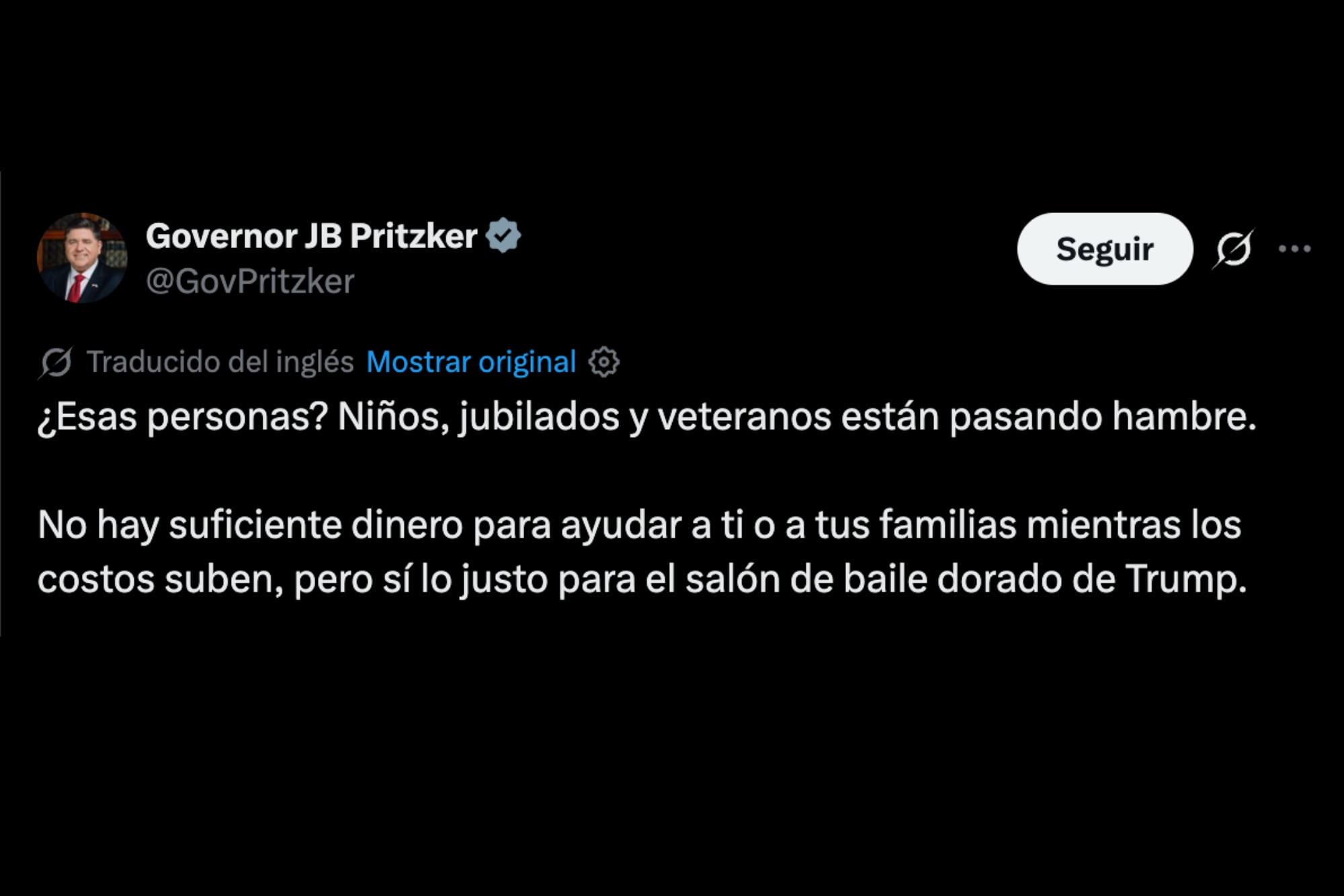 Pritzker cuestionó el uso de fondos federales mientras avanzan los recortes del SNAP