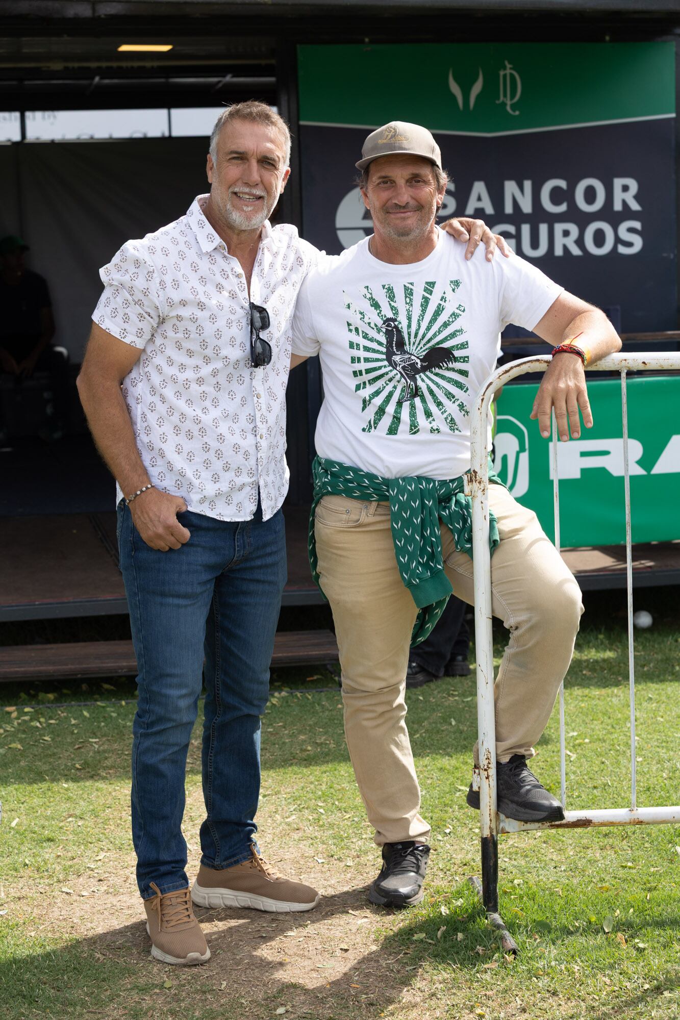 Gabriel Batistuta, gran aficionado al polo, con Lolo Castagnola, coach de La Natividad La Dolfina