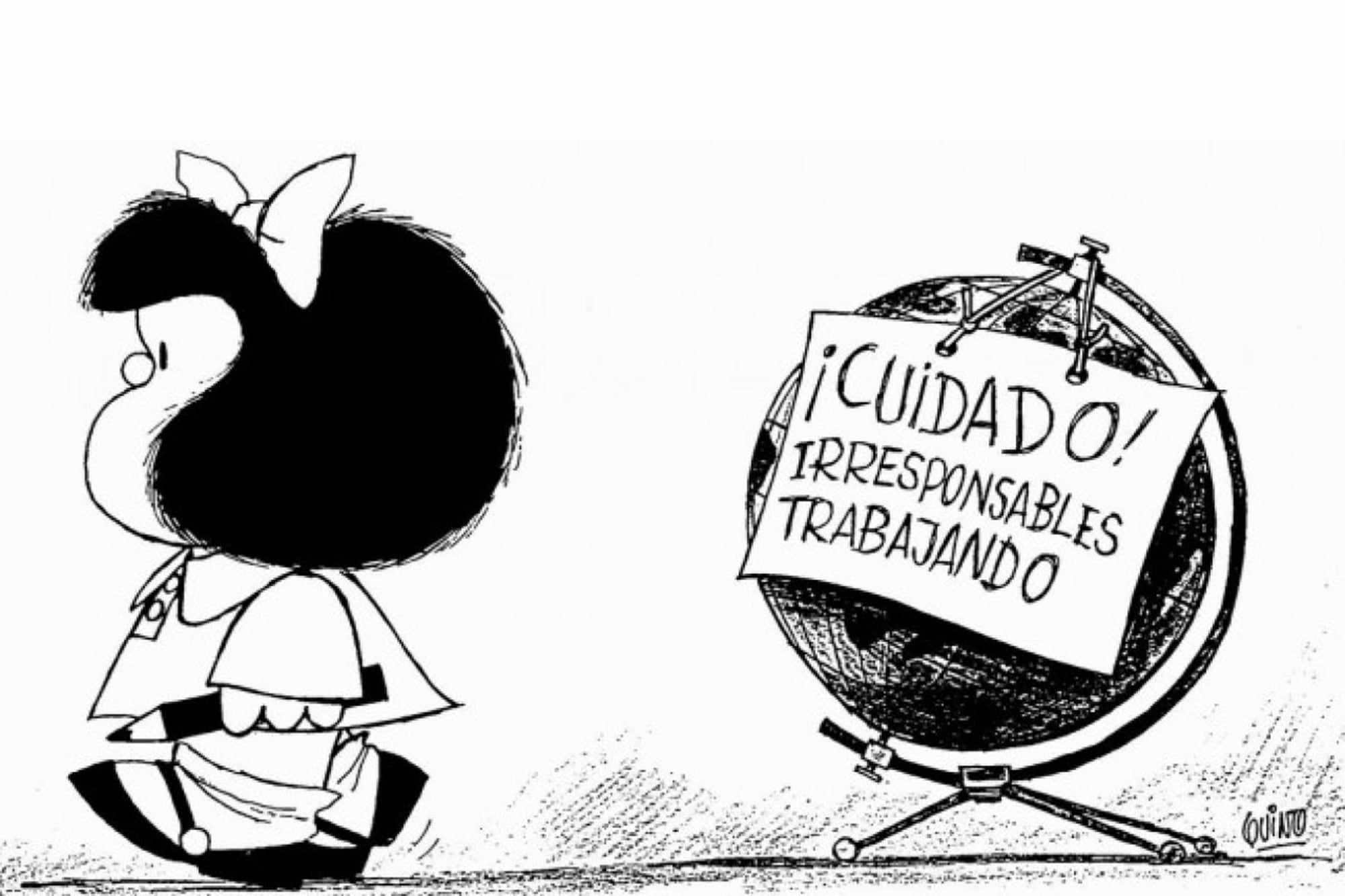 Mafalda fue una fuente de inspiración para Rayma para construir mensajes por medio de sus trazos