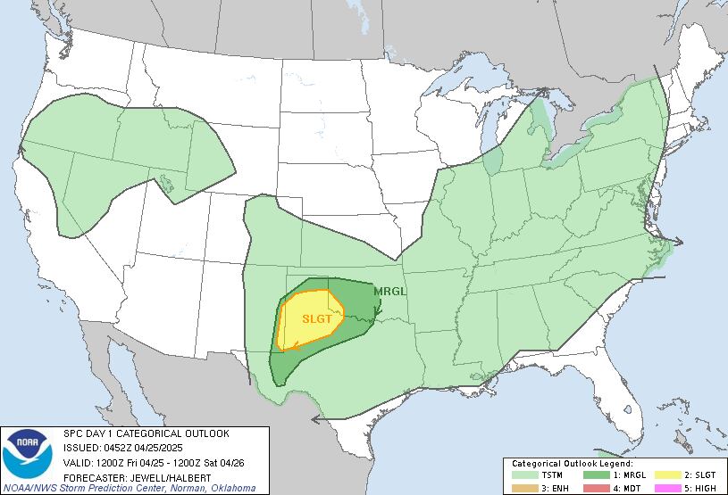 Tormentas severas en Texas: el NWS alerta por granizo, ráfagas de viento y posible formación de tornados en el oeste del estado