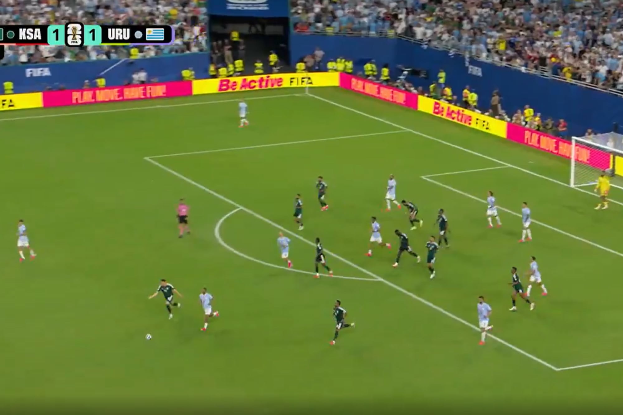 Uruguay vs. Arabia Saudita: la polémica de la última jugada del partido
