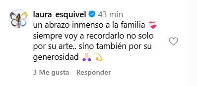 Laura Esquivel lamentó la partida de Ángel Mahler
