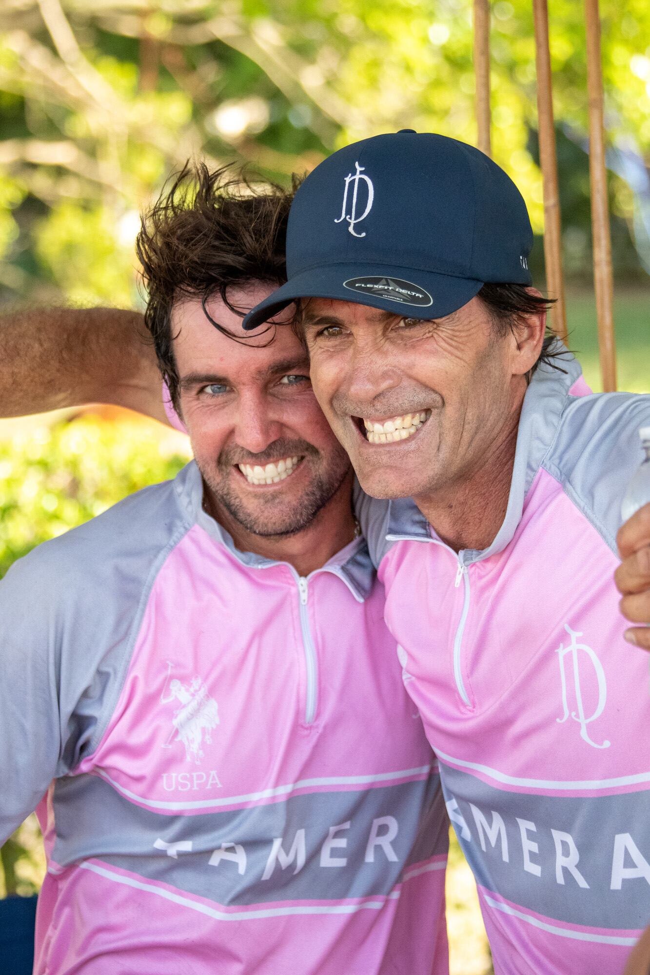 Pura alegría y sonrisas para Cambiaso y Cavanagh.