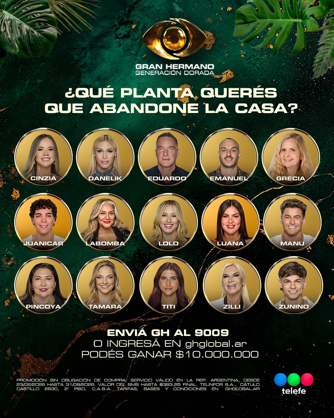 Seis participantes quedaron nominados en la