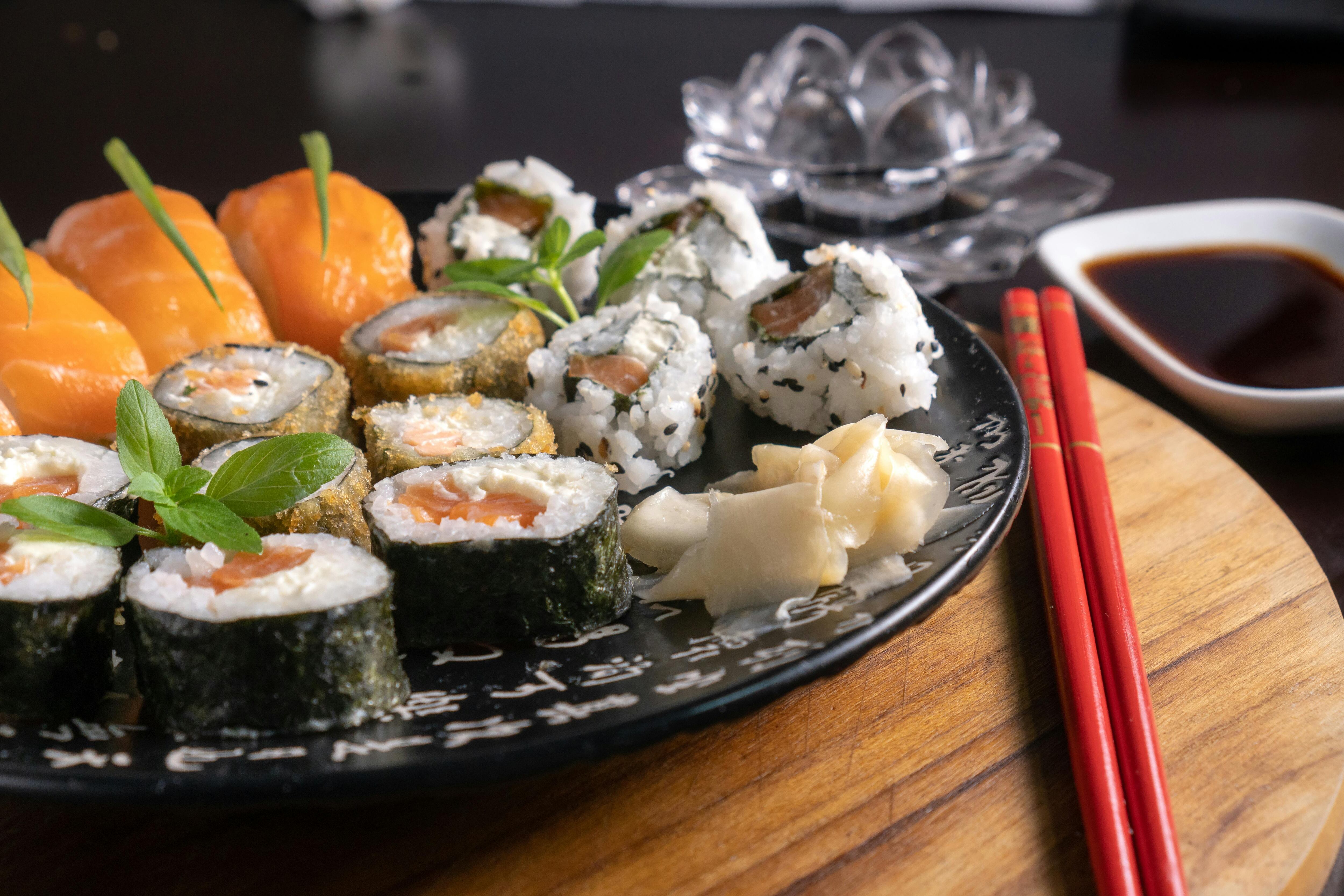El sushi vegetariano es una opción saludable y rápida para resolver en una cena de San Valentín