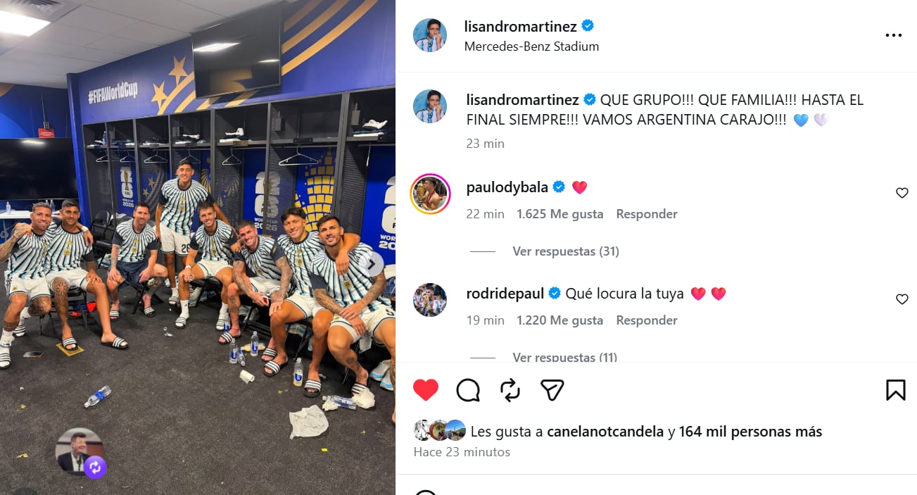 Licha compartió una foto de los referentes del plantel