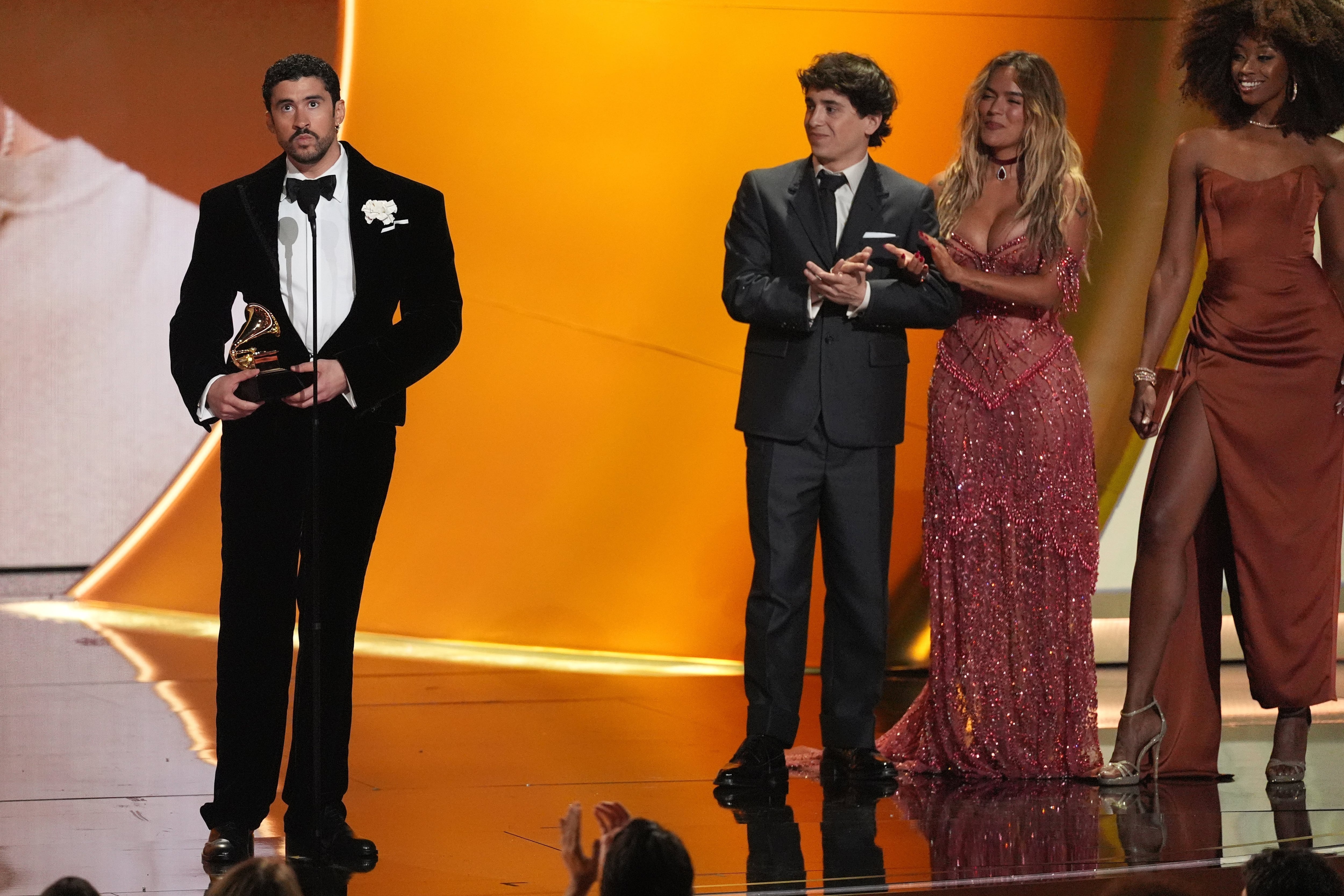 Bad Bunny ganó el Premio Grammy y tuvo un fuerte discurso con tintes políticos
