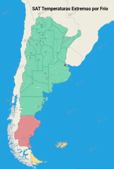 La Patagonia, epicentro del frío extremo