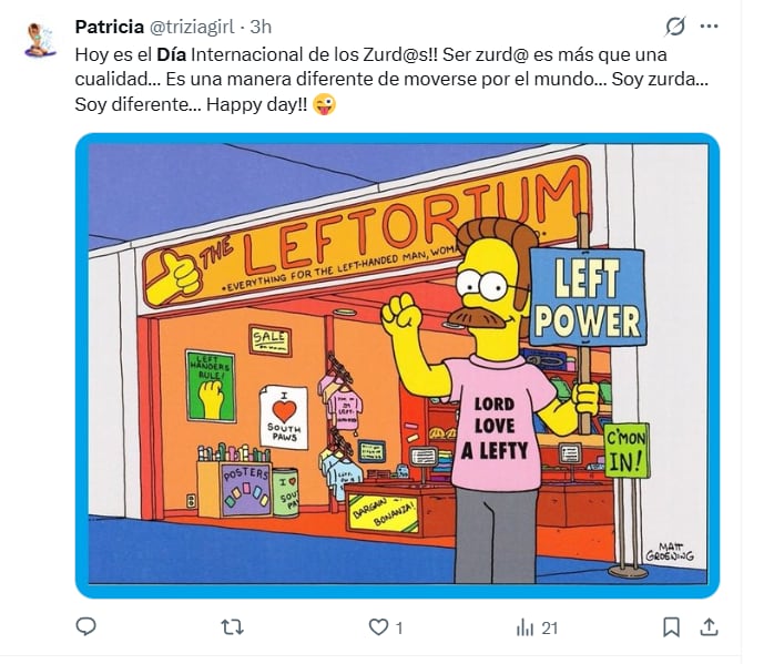 Las redes sociales se llenaron de memes por el Día Internacional de los Zurdos (Captura: X)