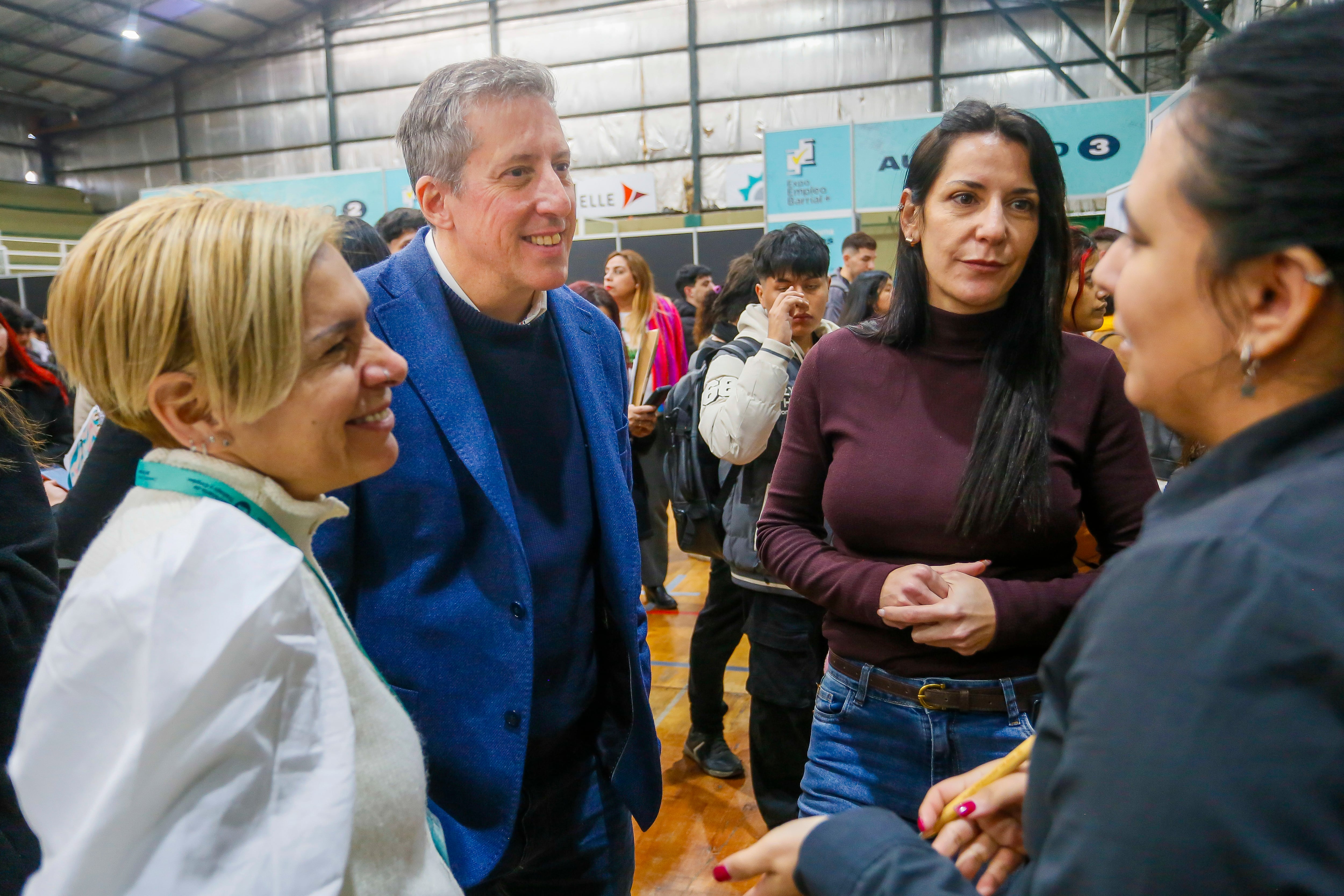 Horacio Bueno, subsecretario de Trabajo y Empleo porteño, en la feria