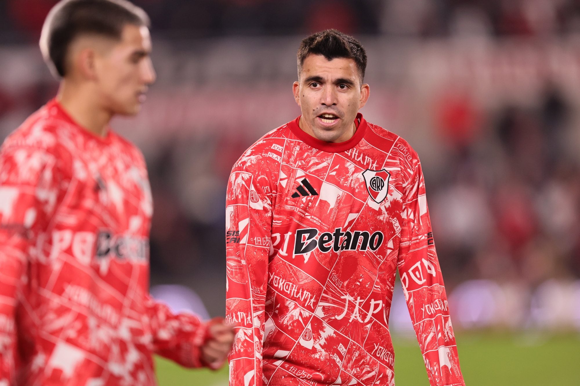 Marcos Acuña será suplente hoy en River, por una molestia