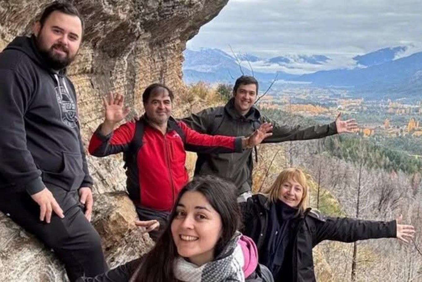 La familia que cayó por un barranco de la Cuesta de Lipán