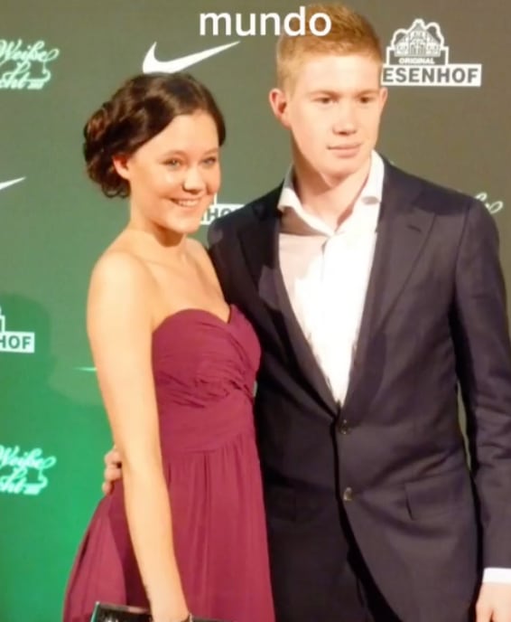 Kevin De Bruyne juto a su novia antes del conflicto con Thibaut Courtois