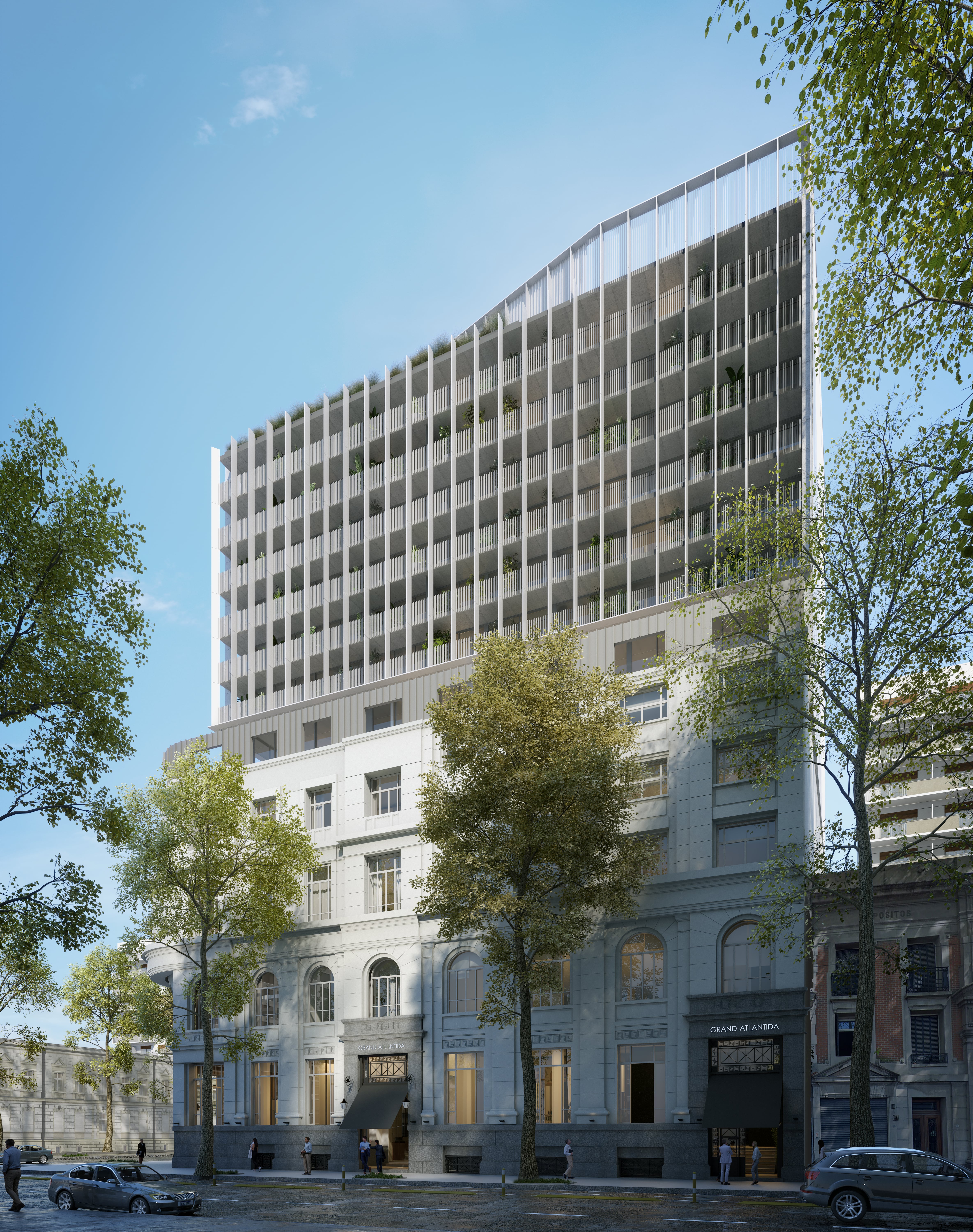 Grand Atlántida está en Azopardo y México, fue sede histórica de Editorial Atlántida