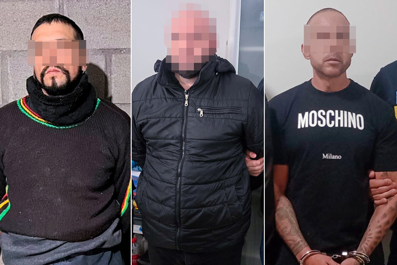 Los tres sospechosos detenidos