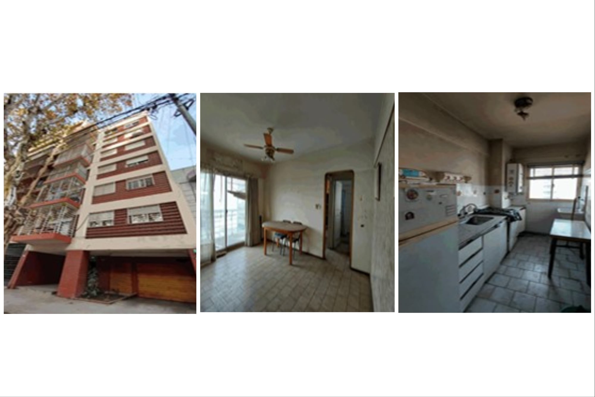 Así se ve el departamento de dos ambientes que se subastará en Villa Luro