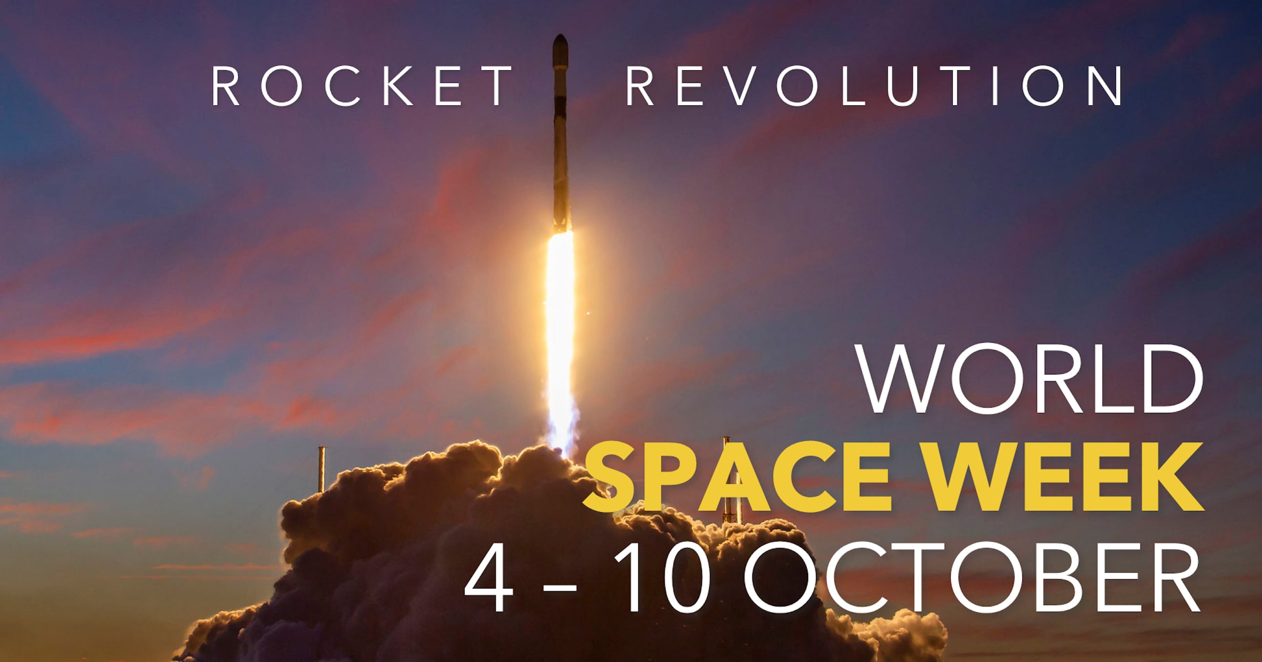 La imagen del evento de Space X, compartida por las Naciones Unidas