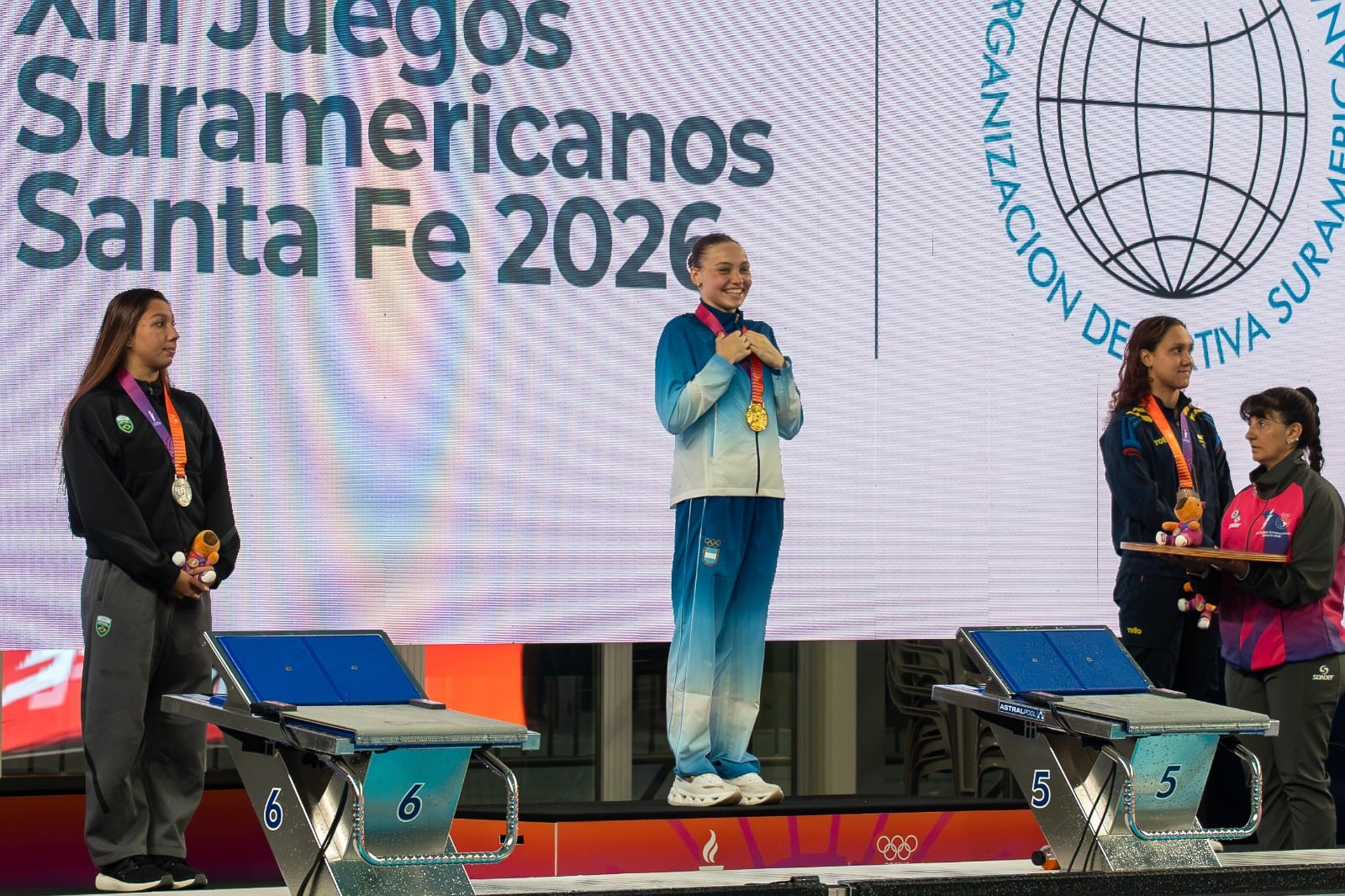 La alegría de la medalla dorada de Cecilia Dieleke en Santa Fe 2026