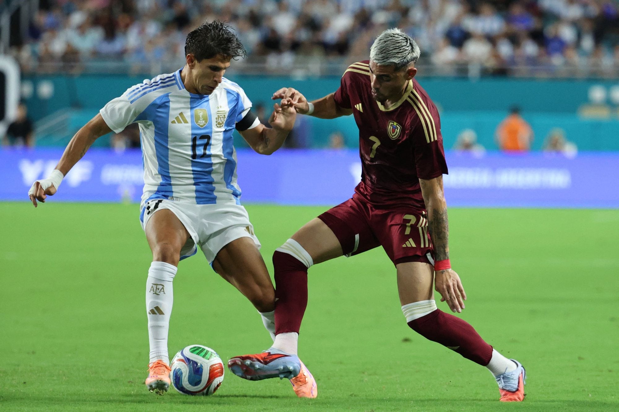 En octubre Argentina le ganó a Venezuela con un gol de Gio Lo Celso (GETTY IMAGES NORTH AMERICA / Getty Images via AFP)