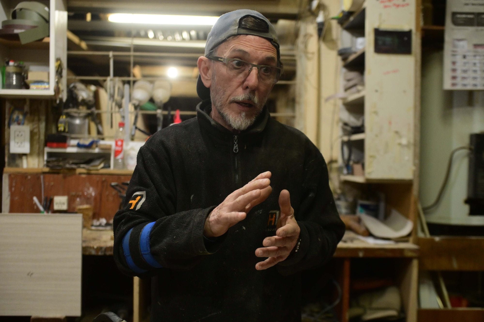 Rubén López, en la casa de su padre