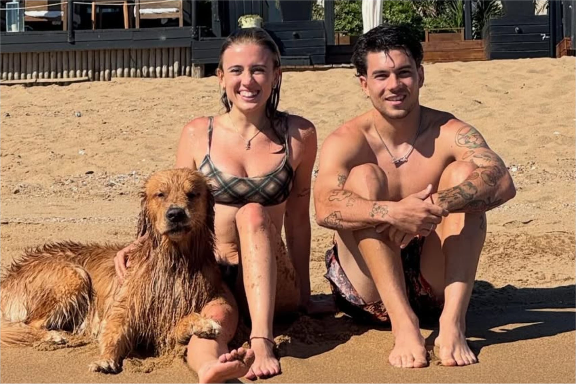 Así son las vacaciones de Morena Beltrán y Lucas Blondel en las playas paradisíacas de Uruguay