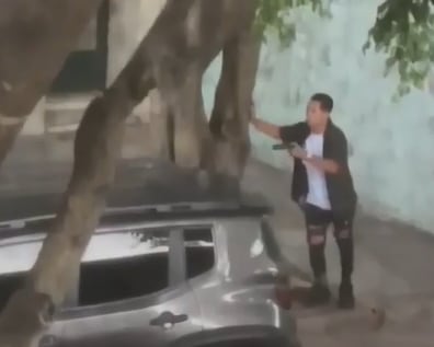 Villa Crespo: el momento en el que el policía abrió fuego en plena calle