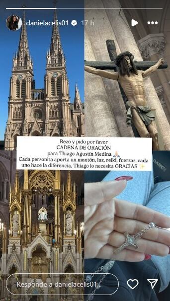 El pedido desesperado de Daniela Celis por la salud de Thiago Medina