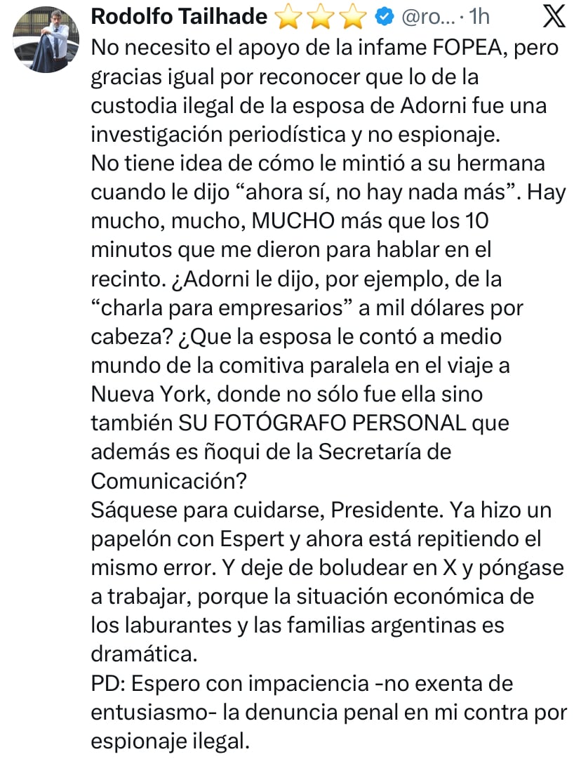 La respuesta de Tailhade