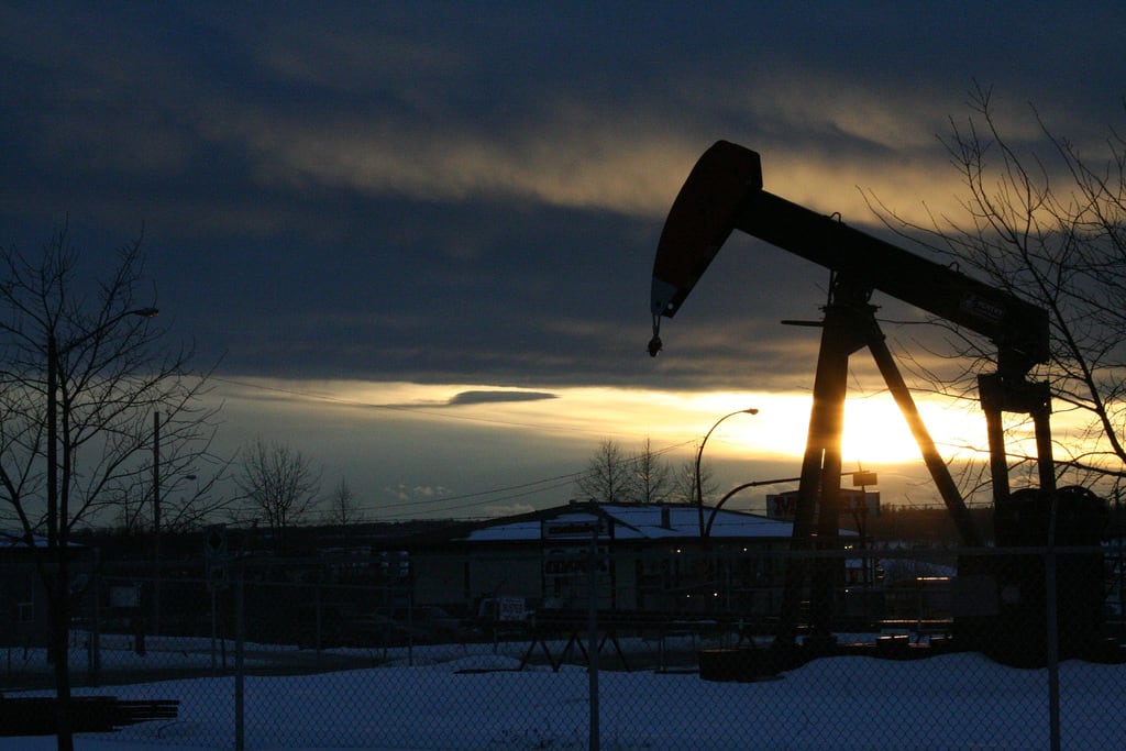 Un campo petrolero en Alberta