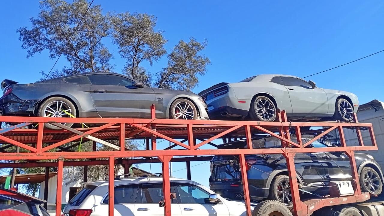 Fueron incautados diez vehículos de alta gama