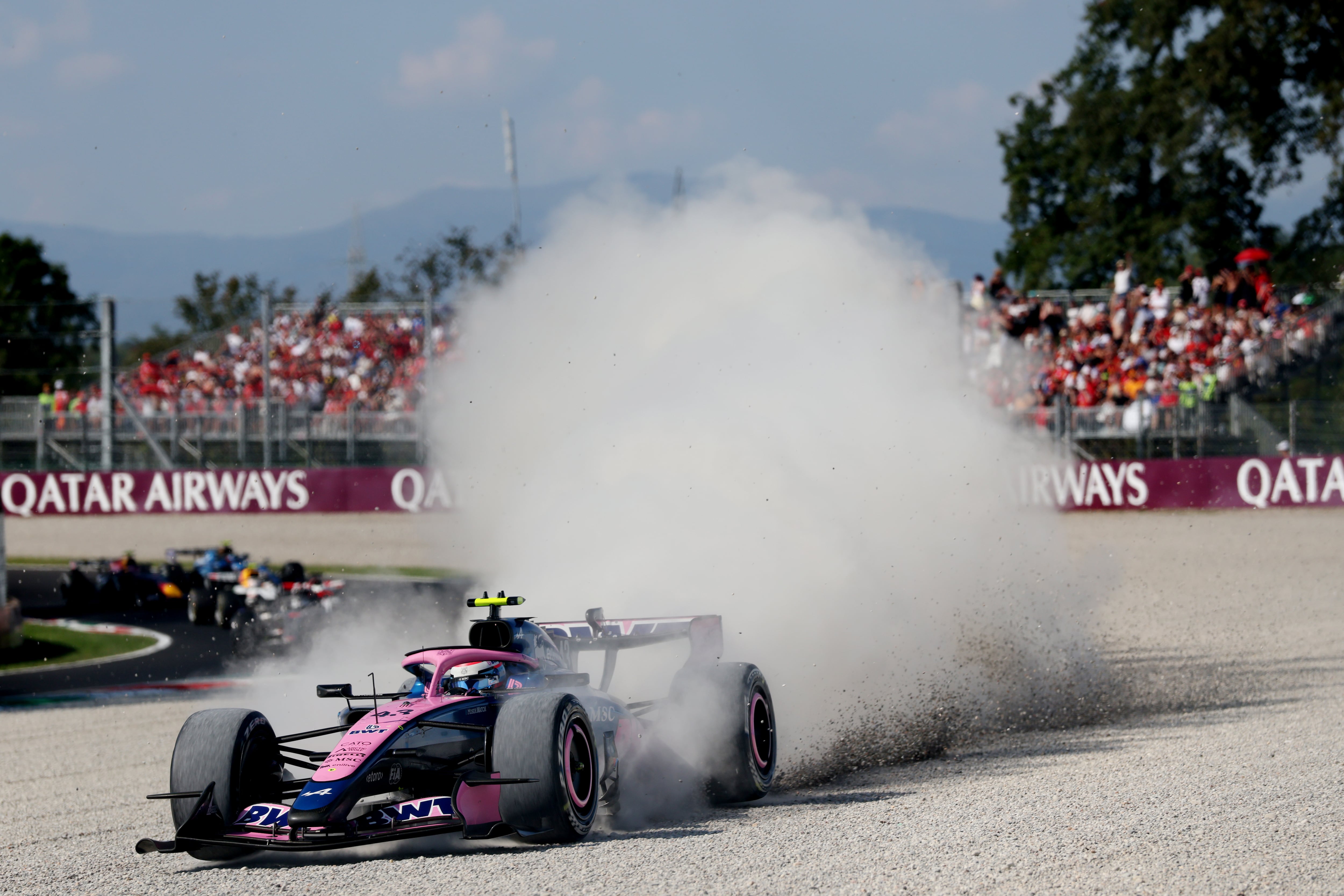 Franco Colapinto perdió el control del Alpine. (Photo by Dom Gibbons - Formula 1/Formula 1 via Getty Images)