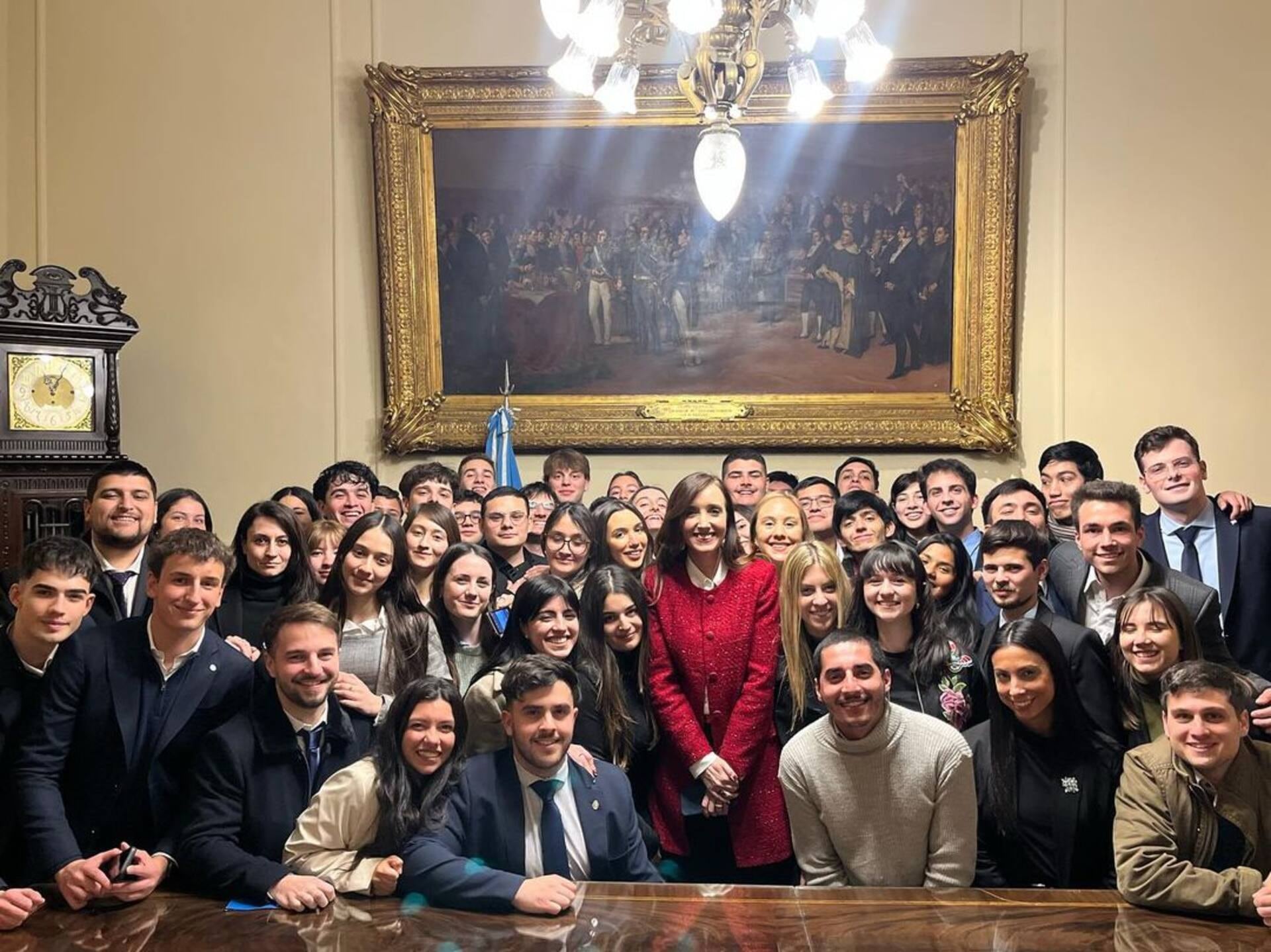 La vicepresidenta Victoria Villarruel y los