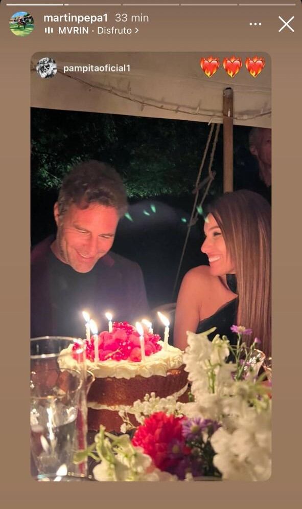 El romántico posteo de Pampita dedicado a Martín (Foto: Instagram @martinpepa1)