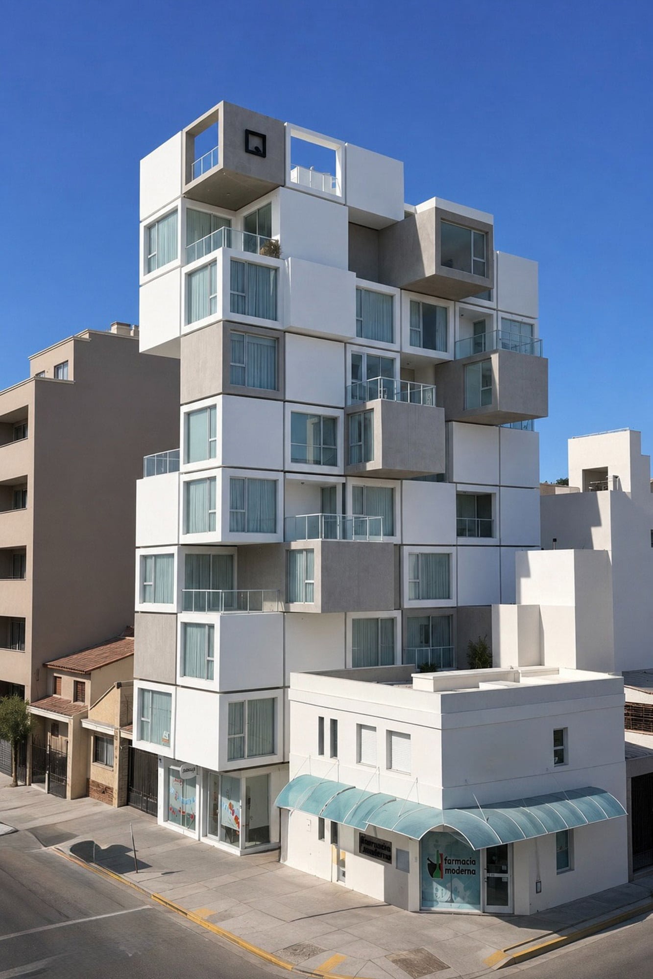 QUBE, un edificio residencial de ocho pisos, inspirado en el cubo mágico