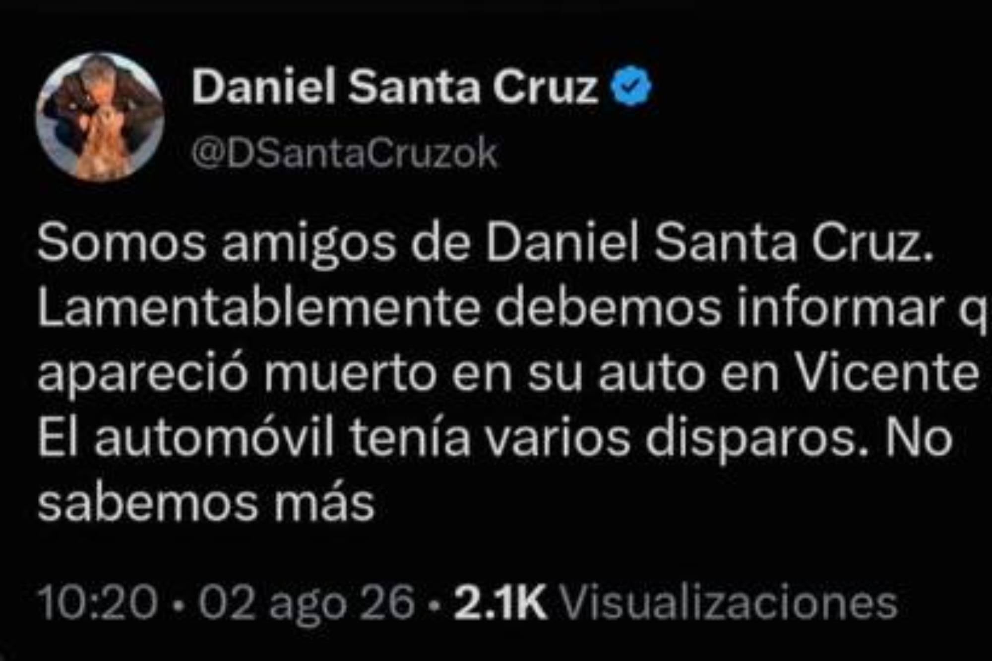 Fopea condenó el hackeo que sufrió el periodista Daniel Santa Cruz en su cuenta de X