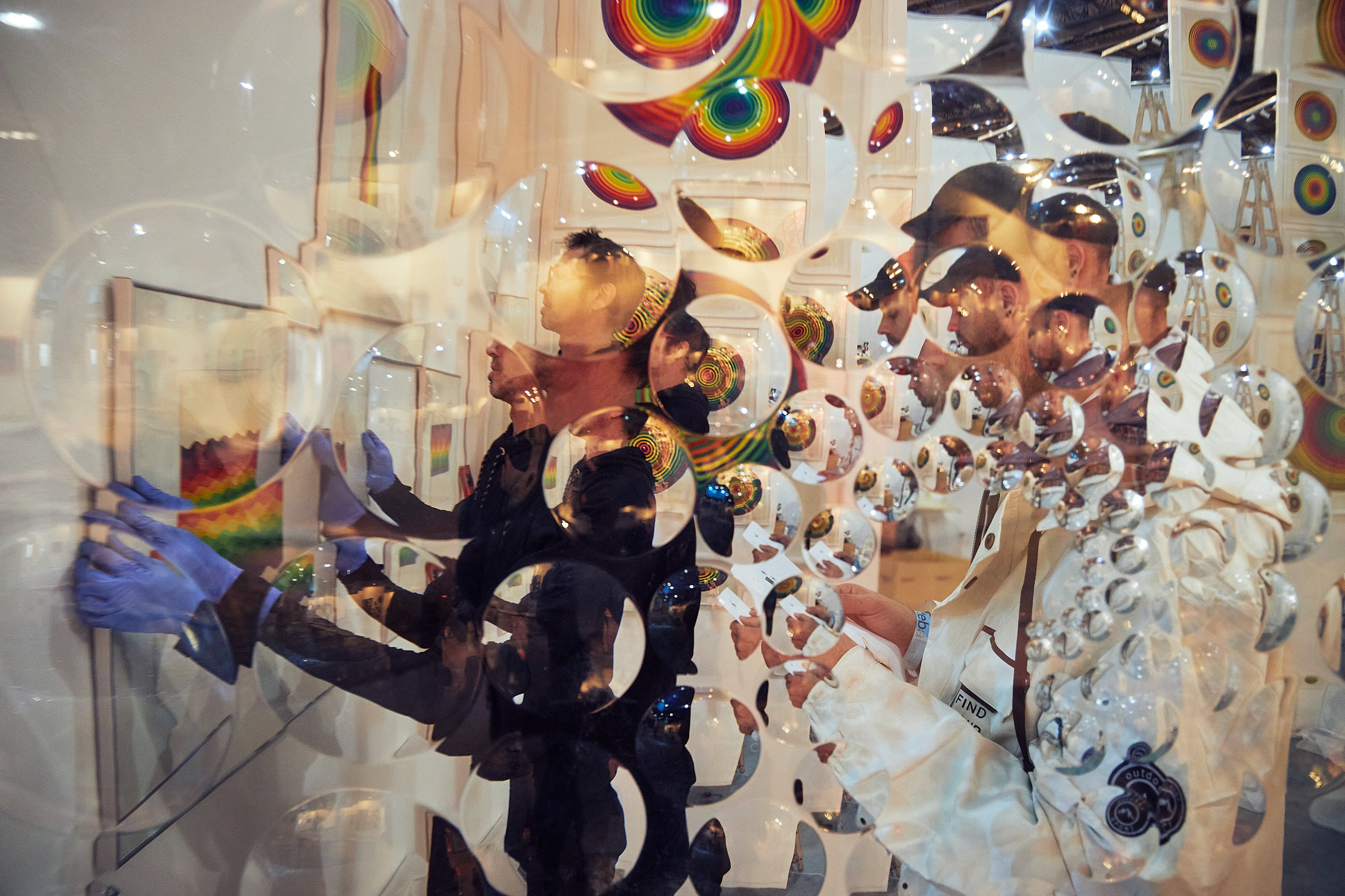 Rogelio Polesello y Julio Le Parc, dos clásicos de la feria