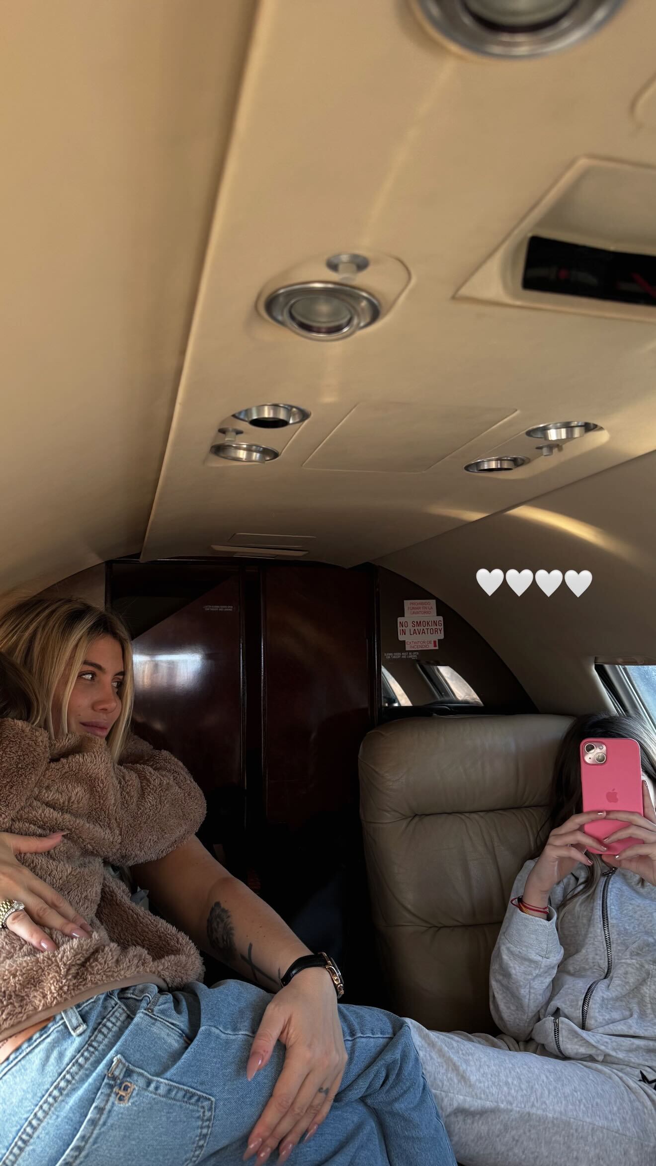 Wanda Nara viajó en jet privado con sus hijos a la Patagonia argentina