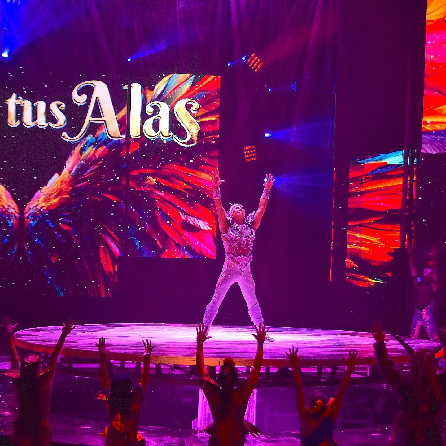 El accidente ocasionó que todos los presentes fueran retirados del lugar para poder brindar asistencia médica al acróbata