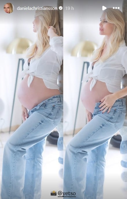 La panza de embarazo de Daniela Christiansson