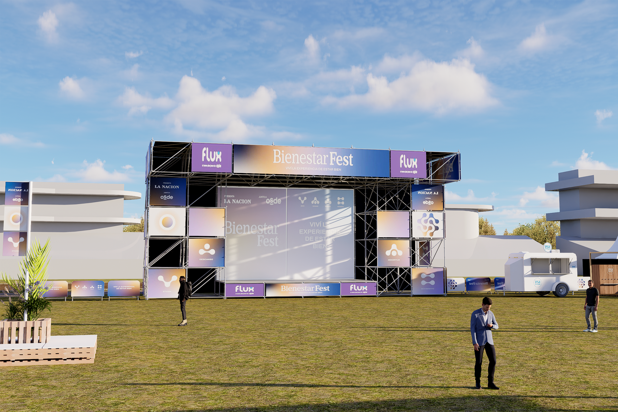 El escenario principal del Bienestar Fest