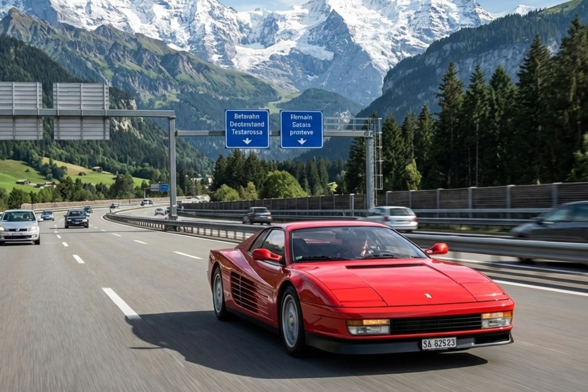 Una Ferrari sufrió la multa de tránsito más cara de la historia en Suiza