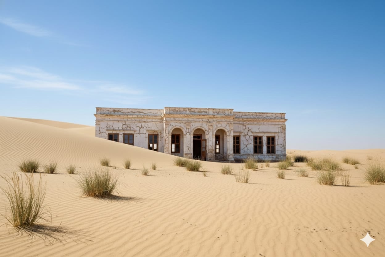 Cuál es el hotel que desapareció debajo de la arena en la costa argentina