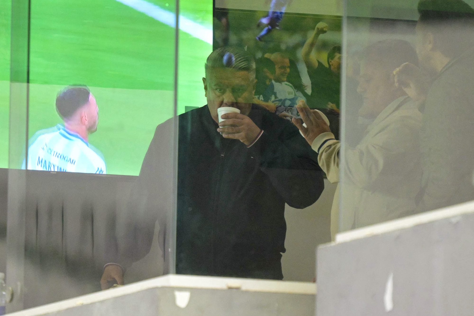 Tapia en un partido de Barracas, su club, por la Copa Sudamericana