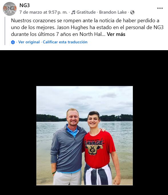 La organización NG3 publicó un texto en Facebook para recordar a Jason