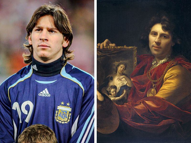 Lionel Messi y su parecido a Adriaen van der Werff