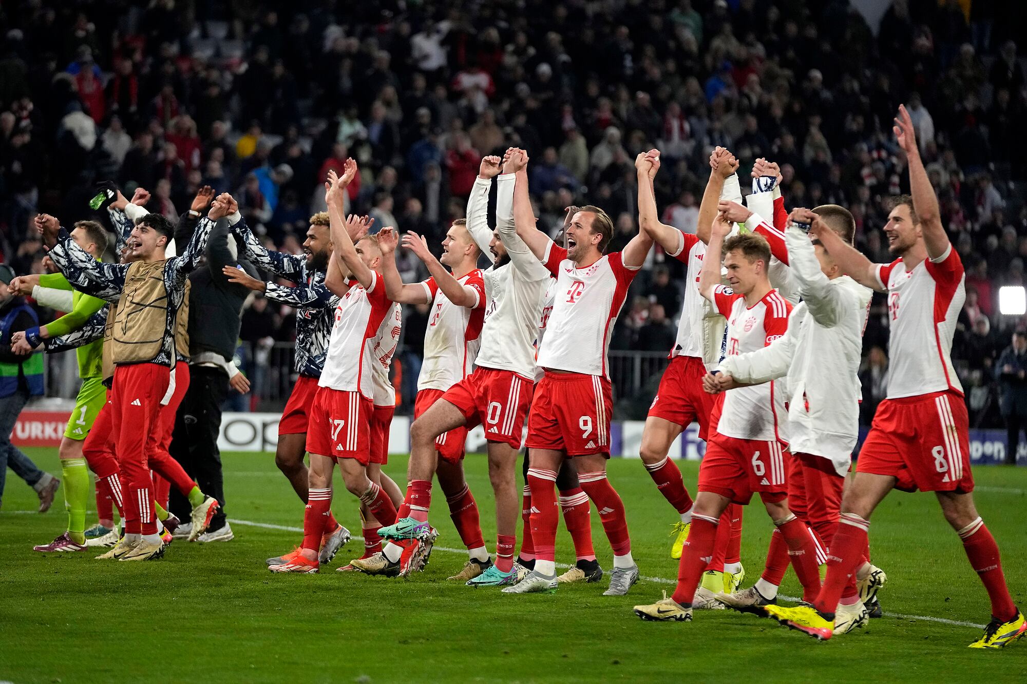 La celebración de Bayern Munich en el Allianz Arena