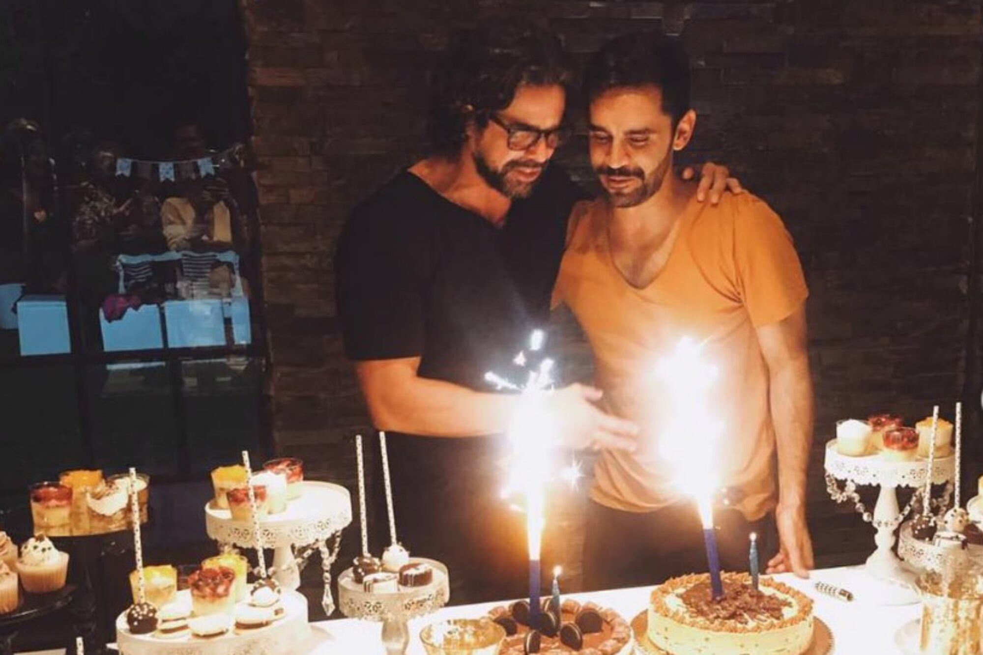 Los actores festejaron juntos un nuevo año