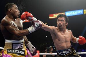 Eterno: a los 40 años, Pacquiao derrotó a Broner y desafió a Mayweather