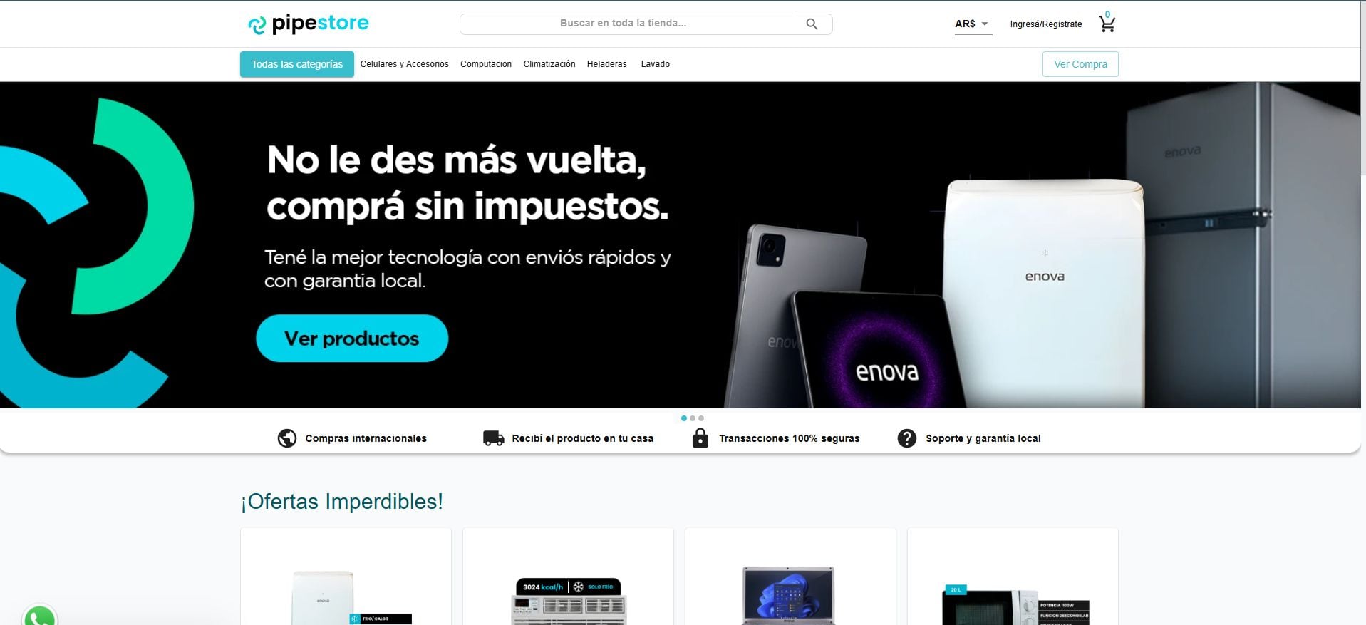 Pipe Store es uno de los sitios que permiten comprar en el exterior con envío a domicilio