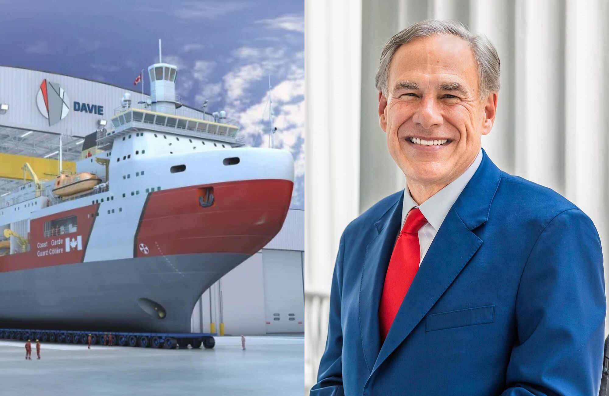 Texas construye un rompehielos para el Ártico: Abbott inaugura un astillero de US$1000 millones